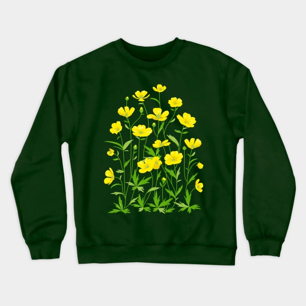 Wildflowers Crewneck Sweatshirt by lents